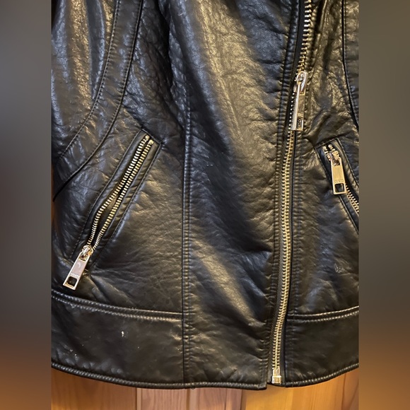 GUESS Brand Black “Leather” Jacket S - Picture 3 of 8